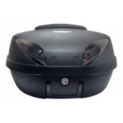 Top Case Sline Preta de 52Litros com Encosto e Base