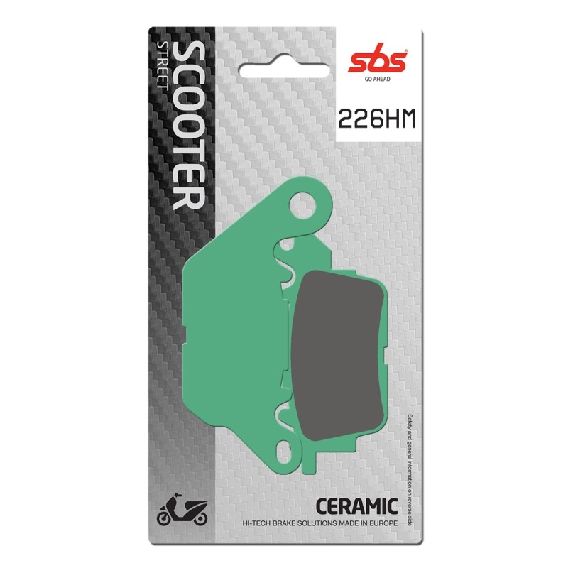 Pastilhas de Travão SBS P226HM - Yamaha N-Max 125 Frente