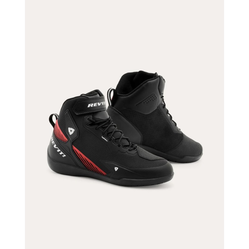 Botas de Estrada Rev´it G-Force 2 H2O Pretas/Vermelhas ( Impermeáveis)