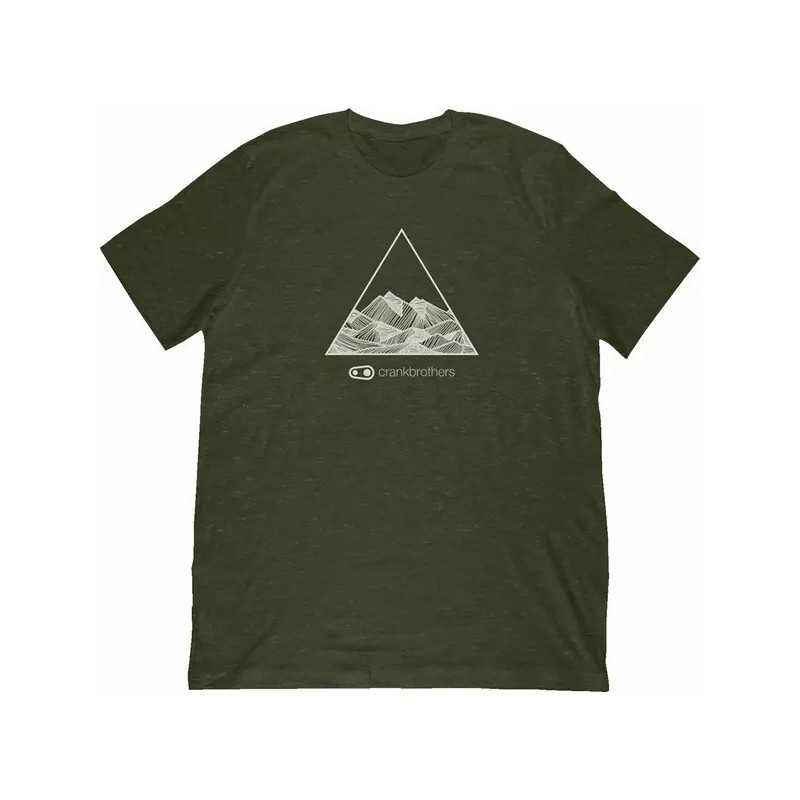 T-Shirt Crankbrothers Outline Verde