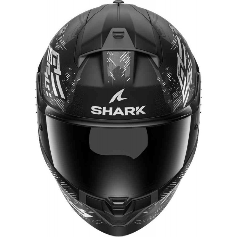 Capacete Shark Ridill 2 Molokai Preto/Branco/Prata