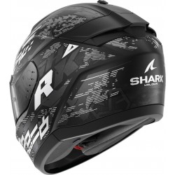 Capacete Shark Ridill 2 Molokai Preto/Branco/Prata