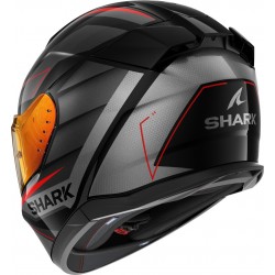 Capacete Shark D-Skwal 3 Sizler Preto/Ant/Verm