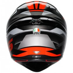 Capacete AGV K1 S Fastlap Preto/Cinza/Vermelho