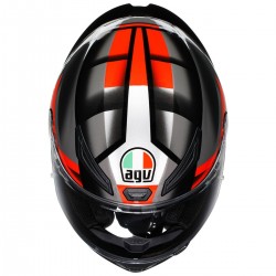Capacete AGV K1 S Fastlap Preto/Cinza/Vermelho