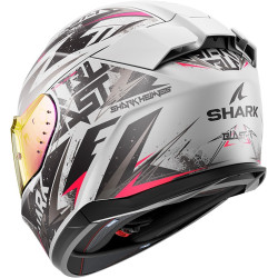 Capacete Shark D-Skwal 3 Blast-R - Prata Mate/Rosa/Preto