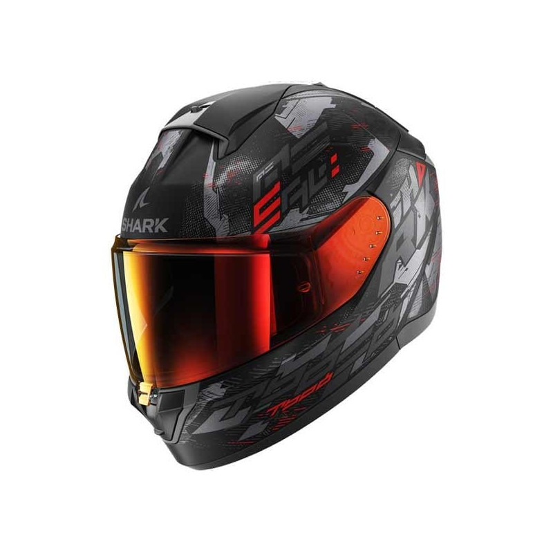 Capacete Shark Ridill 2 Molokai - Preto/Ant/Vermelho