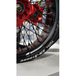 Conjunto de Jantes Supermoto FABA, Tubeless - Honda CRF450
