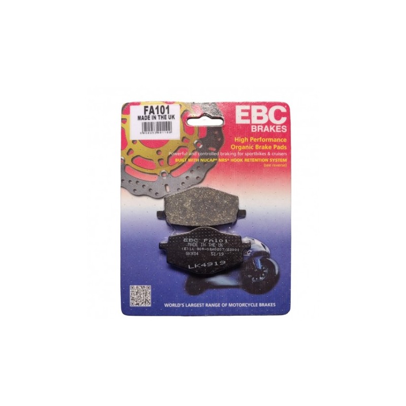 Pastilhas de Travão EBC FA101 Orgânicas - Yamaha DT125R