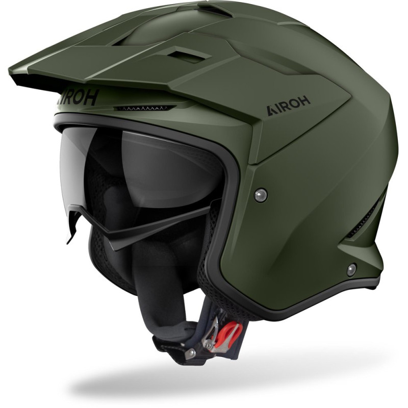 Capacete Trial Airoh Kombakt - Verde Tropa Mate