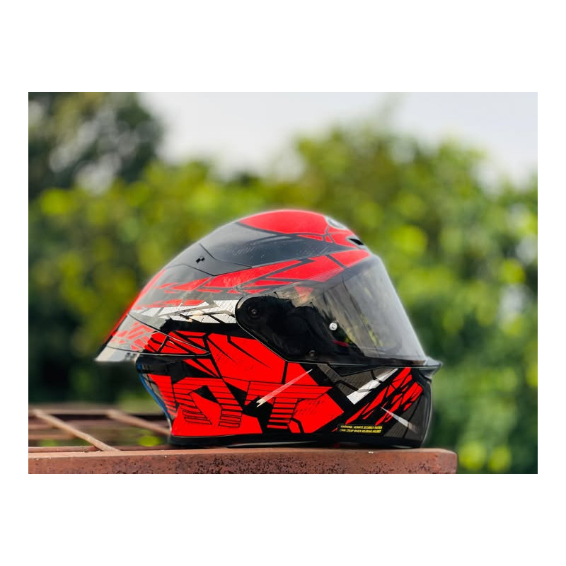 Capacete KYT TT-Revo Combusion Vermelho Mate