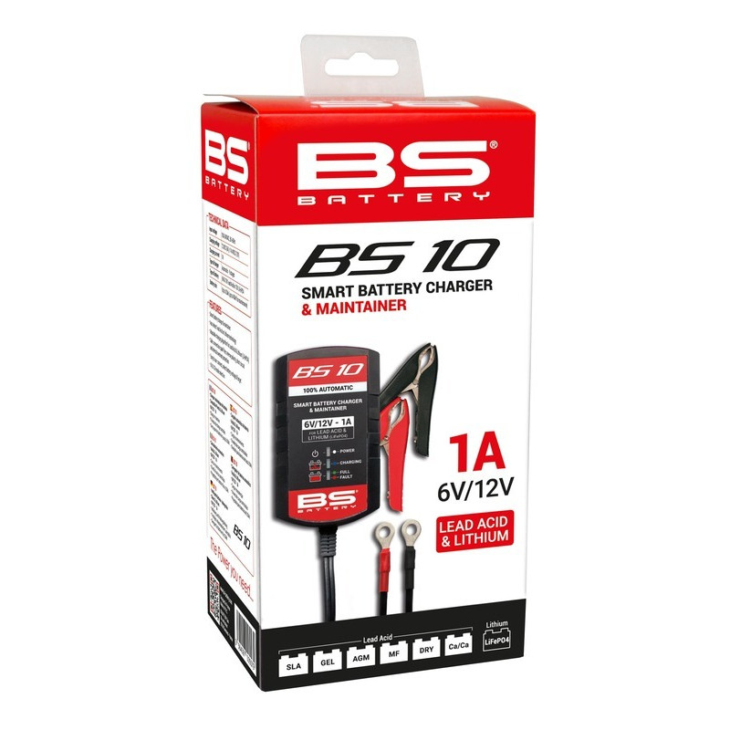 Carregador Baterias BS BS10 6V/12V 1000MA - 700516