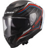 Capacete LS2 FF807 Dragon Subic - Branco/Azul/Verm.