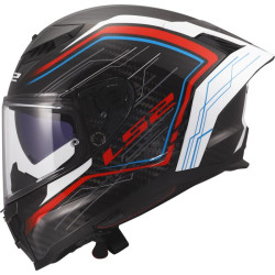 Capacete LS2 FF807 Dragon Subic - Branco/Azul/Verm.