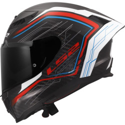 Capacete LS2 FF807 Dragon Subic - Branco/Azul/Verm.