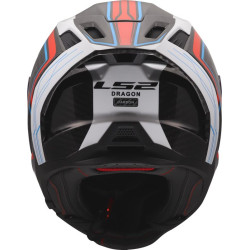 Capacete LS2 FF807 Dragon Subic - Branco/Azul/Verm.