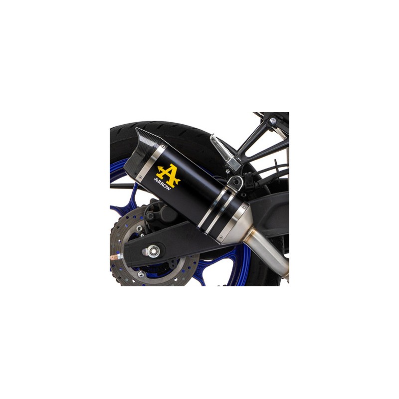 Ponteira de escape Arrow Aluminio Preta - Yamaha MT03 YFZR3