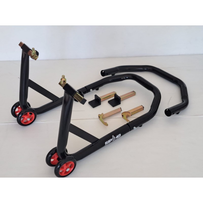 Cavalete 1UP4D Moto Estrada Tras+Frente (Preto)