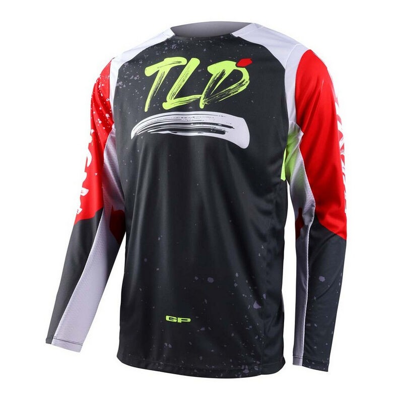 Jersey / Camisola Troy Lee Designs GP Partical Preta/Vermelha