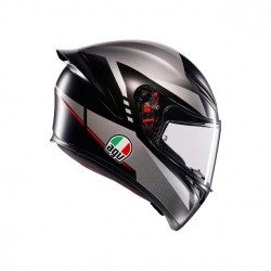 Capacete AGV K1 S Lap Matt Preto/Cinza/Vermelho