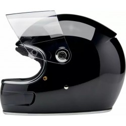 Capacete Biltwell Gringo SV (com viseira) - Preto brilho