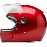 Capacete Biltwell Gringo SV (com viseira) - Vermelho